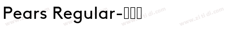 Pears Regular字体转换